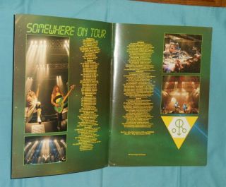 vintage IRON MAIDEN SOMEWHERE IN TIME 1986/87 TOUR PROGRAM 2