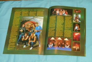 vintage IRON MAIDEN SOMEWHERE IN TIME 1986/87 TOUR PROGRAM 3
