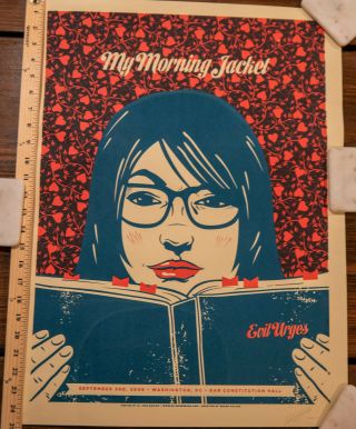 My Morning Jacket Limited 2008 Washington Dc Concert Poster Evil Urges Thick Cut
