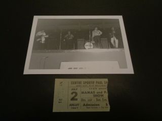 The Jaybees 1967 Concert Ticket And Fan Photo /negative W Copyright,  Garage Rock