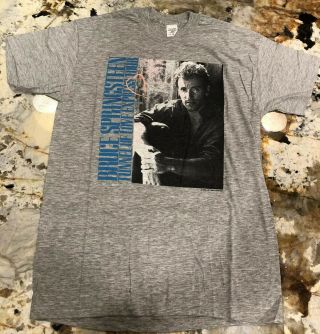 1988 Bruce Springsteen Tunnel Of Love Tour Shirt L Made In Usa