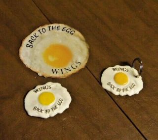 The Beatles Paul Mccartney & Wings Back To The Egg Pin,  Sticker & Key Ring 1979