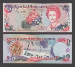 Cayman Islands P.  23 10 Dollars 1998 Pfx C/1 Qeii Uncirculated We Combine