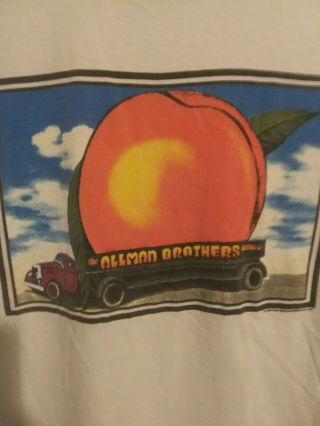 Vintage ALLMAN BROTHERS BAND EAT A PEACH FOR PEACE 1992 CONCERT T - SHIRT - XL 2