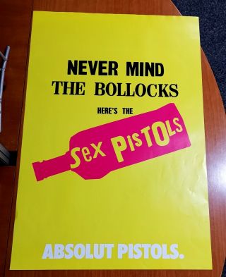 Sex Pistols Nmtb Jamie Reid Promo Poster Absolut Pistols 2002 Punk