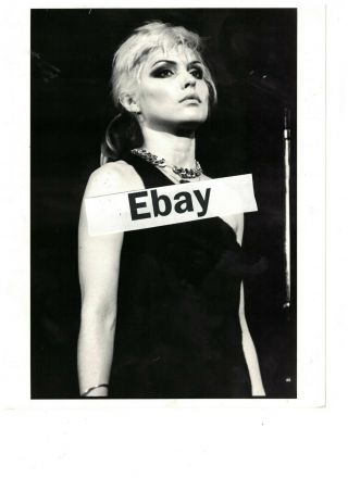 Blondie (debbie Harry) Uk Jan 1978 Press Photo 10 " X 8 "