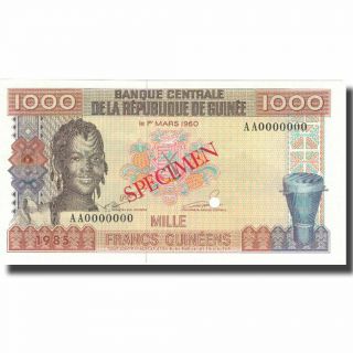 [ 804449] Banknote,  Guinea,  1000 Francs,  1960,  1960 - 03 - 01,  Specimen,  Km:15s,  Unc