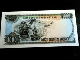 VIETNAM 1987 1000 DONG P - 102 UNCIRCULATED,  NOTE SAME AS PICTURED. 2