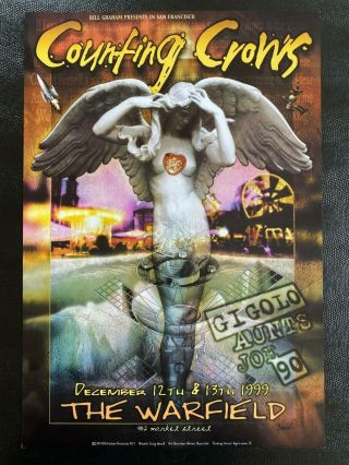 Counting Crows Poster From Market Street In San Francisco 1999 Concert