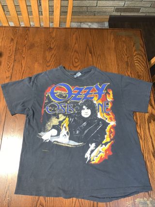 Rare 1988 Ozzy Osbourne T - Shirt “no Rest For The Wicked” Hanes Usa Xl 46 - 48 Pa