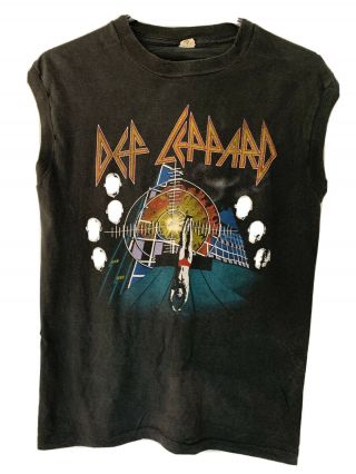 Def Leppard 1983 Vintage Pyromania / Rock Brigade T Tee Shirt