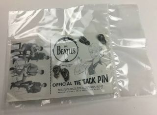 Beatles 1964 4 Heads Tie Tack Pins 60 
