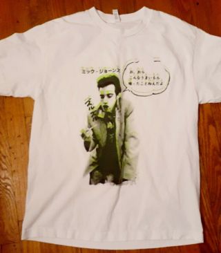 The Clash (lg) T - Shirt Mick Jones Japan T Shirt Sz L