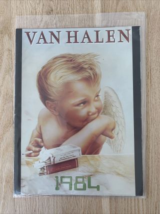 Van Halen 1984 Tour Concert Program Book Booklet / David Lee Roth