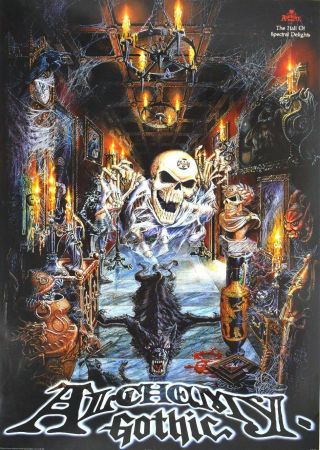 Alchemy Gothic The Hall Of Spectral Delights 1997 Vintage Rare Poster 24 X 34