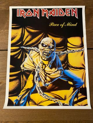 Iron Maiden Piece Of Mind 1983 Poster Approx 21 X 29 Inch