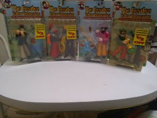 The Beatles Yellow Submarine Mcfarlane Action 4 Figure Set.  Boxes Have Some Wear