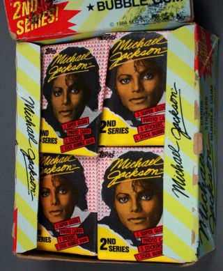 Michael Jackson - Complete Non Sports Box Topps Sticker/card Set - 36 Packs - 1984