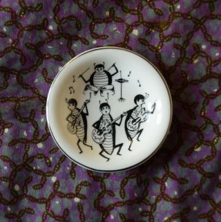 1963 - 1964 Unofficial Uk Beatles Grafton Bone China Pin Dish Like Plate Bowl
