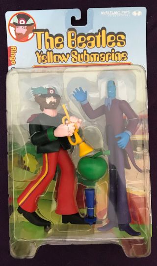Mcfarlane Toys - Yellow Submarine Figure Sgt.  Pepper Ringo Starr & Apple Bonker
