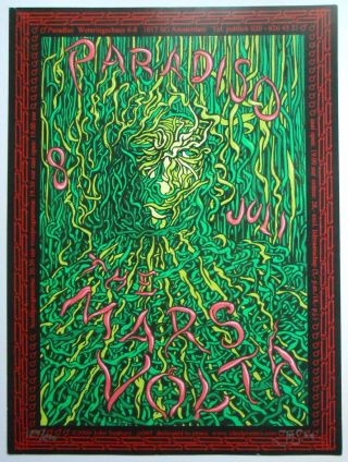 Lmt Ed Mars Volta Paradiso 2009 Concert Poster Signed & Number 129/200