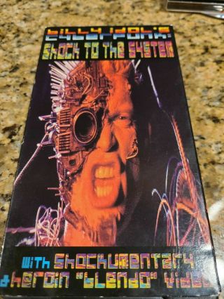Billy Idol Extremely Rare Cyberpunk Shock To The System Vhs