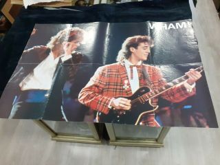 Wham George Michael Big Poster Vintage Music Pop
