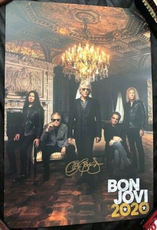 Jon Bon Jovi 2020 Autographed Signed Poster Jsa Authenticated