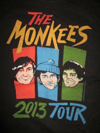 2013 The Monkees Concert Tour (lg) Shirt Peter Tork Michael Nesmith Micky Dolenz