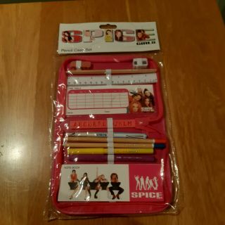 Vintage Retro Spice Girls Pencil Case Set Official Merchandise And