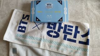 Bts 방탄소년단 Beyond The Scene Summer Package 2014 Official Slogan Towel With Case