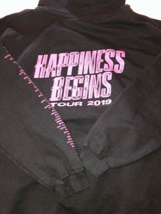 Jonas Brothers Happiness Begins Tour 2019 Pullover Hoodie Black Large Official