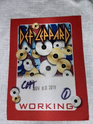 Def Leppard Backstage Pass