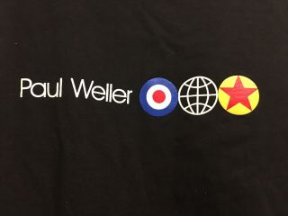 Vintage Paul Weller Merch Tour T Shirt Size Xl