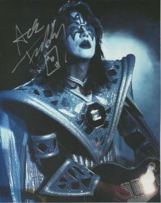 Kiss Ace Frehley Signed Photo Autographed 8  X 10 " Photo
