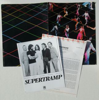 Supertramp Famous Last Words 1982 Us Promo Press Kit Roger Hodgson Rick Davies