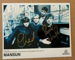 Mansun - Fully Signed Colour Photo 10x8 Inch - 1998 - Uacc Rd