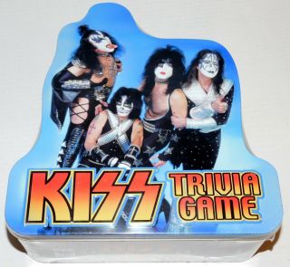 Kiss Band Trivia Game Tin Box 2003 Version 1 Gene Simmons Ace Peter Paul