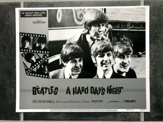 A Hard Days Night Movie Lobby Card Photo The Beatles John Lennon George Harrison