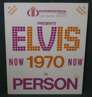 Elvis Presley Now 8 x 10 International Hotel Publicity Concert Photo 1970 2