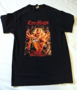Cro - Mags " Best Wishes " T - Shirt Black Size Small