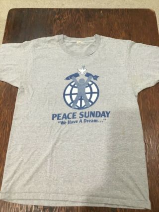 Vintage 1982 Peace Sunday Stevie Nicks Wonder Browne Concert Shirt Fleetwood Mac