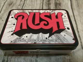 Rush Playing Cards 2 - Deck Set Gift Tin (2011) Hard To Find,