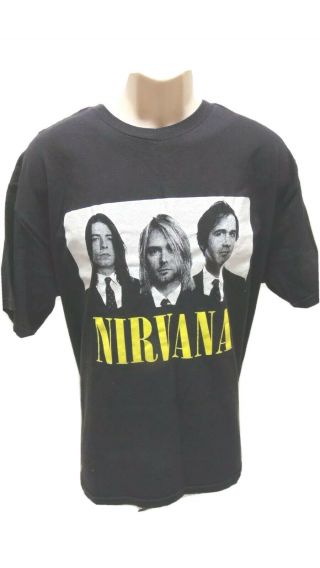 Nirvana T - Shirt Kurt Cobain Dave Grohl Novoselic Men 