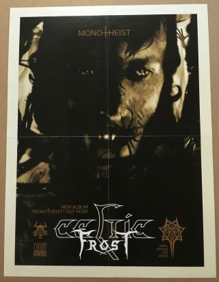 Celtic Frost Rare 2006 Promo Poster For Monotheist Cd Usa 1never Displayed 18x24