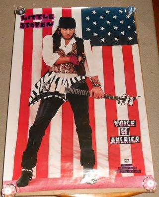 Little Steven Voice Of America 1984 Huge Poster Rare 32x48