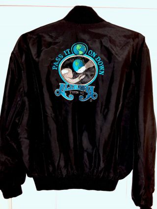 1990 Vintage Alabama Band Tour Jacket Pass It On Down USA Black Large LP Designs 2