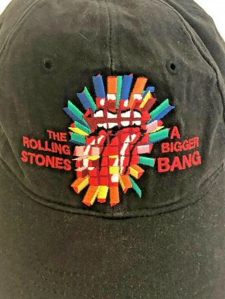 ROLLING STONES FAN CLUB A BIGGER BANG TOUR CAP HAT - VERY COLLECTIBLE.  FAN CLUB 3