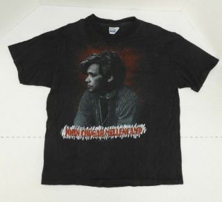 Vintage John Cougar Mellencamp Black T - Shirt Scarecrow Tour 