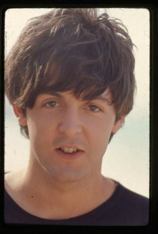 The Beatles Paul Mccartney Portrait Filming Help 1965 35m Transparency